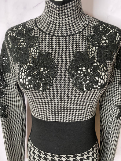 Lace Detailed Knit Dress